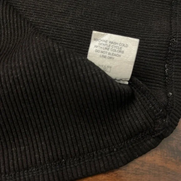 Lanston Ribbed Knit Midi Dress Size Small Black Bodycon Revolve Party Sleek Sexy - Picture 11 of 15